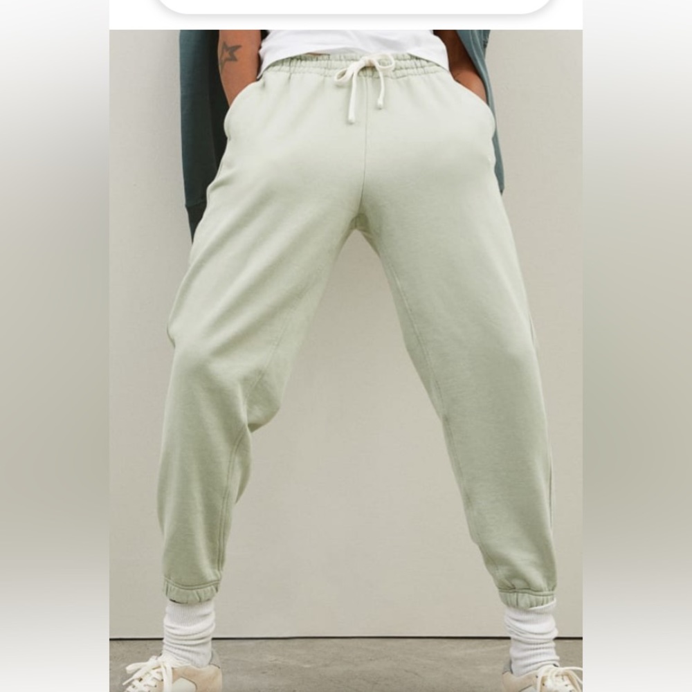 Everlane The Track Jogger Pants Sweatpants Laurel Green XXS Organic Cotton NWOT